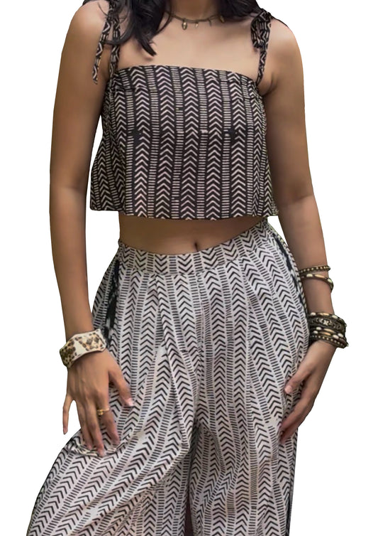 Black Mul Stripe Top