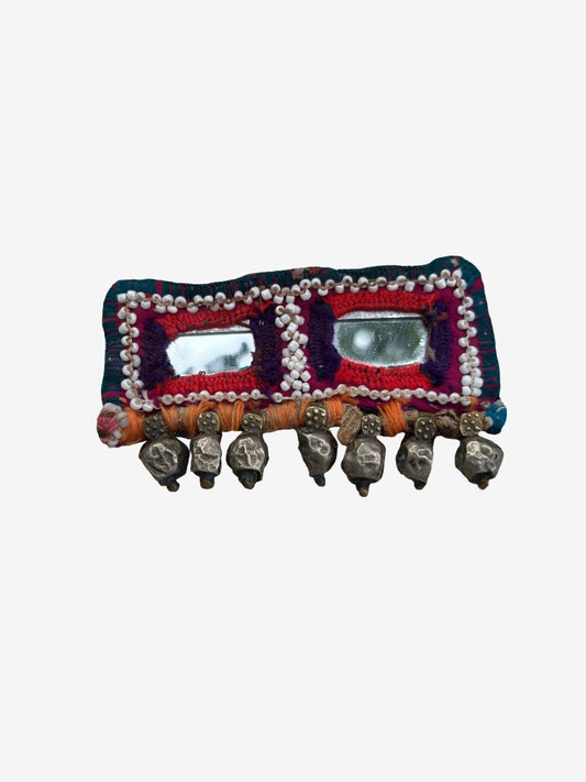 Mirror work brooch