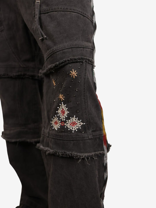 Embroidered Upcycled Jeans