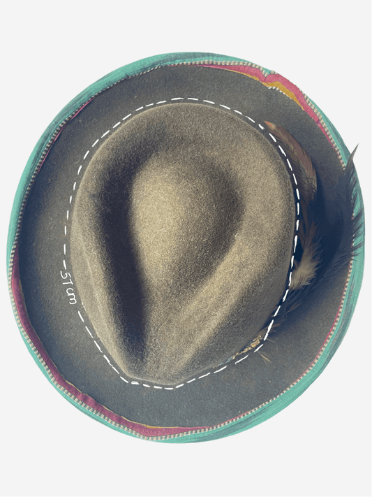 Embroidered Ikat Hat