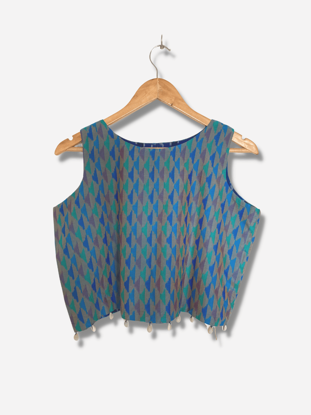 Reversible Ikat Crop Top