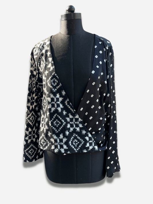 Black rock wrap shirt