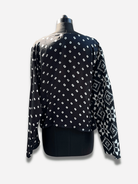 Black rock wrap shirt