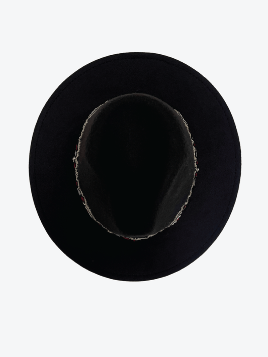 Embroidered Ikat Hat