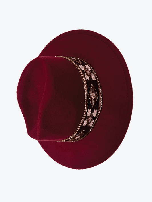 Embroidered Ikat Hat