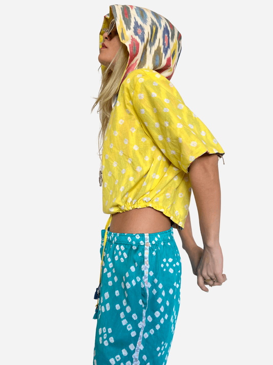 Crop Reversible Hoodie
